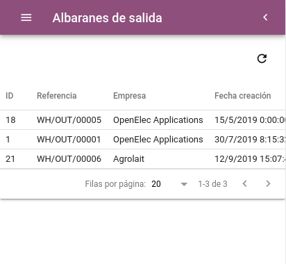 Odoo - Sample 3 for three columns